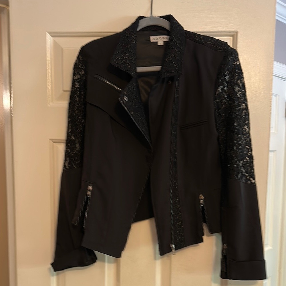 ASOS Black Blazer with Lace Sleeves
